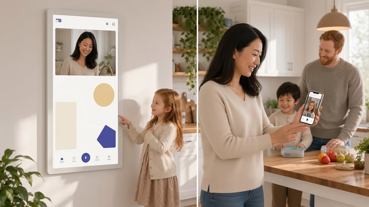 Appel vidéo entre le hub et le compagnon